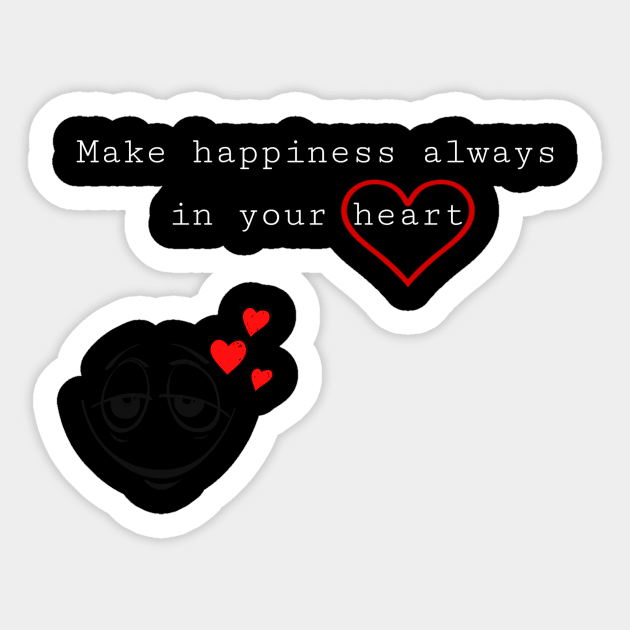 Happiness in your heart Sticker by Kayany